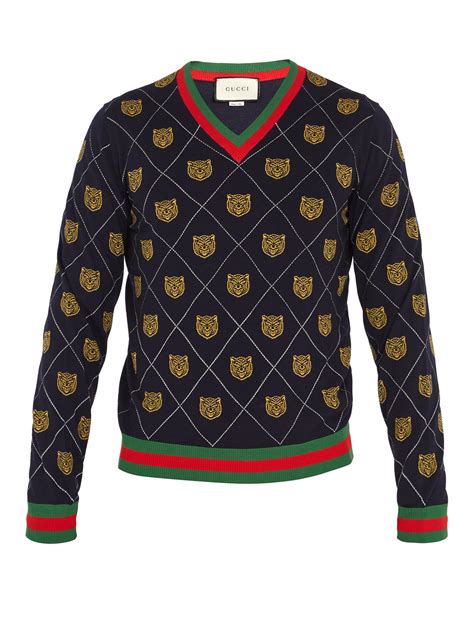 gucci colorful sweater.